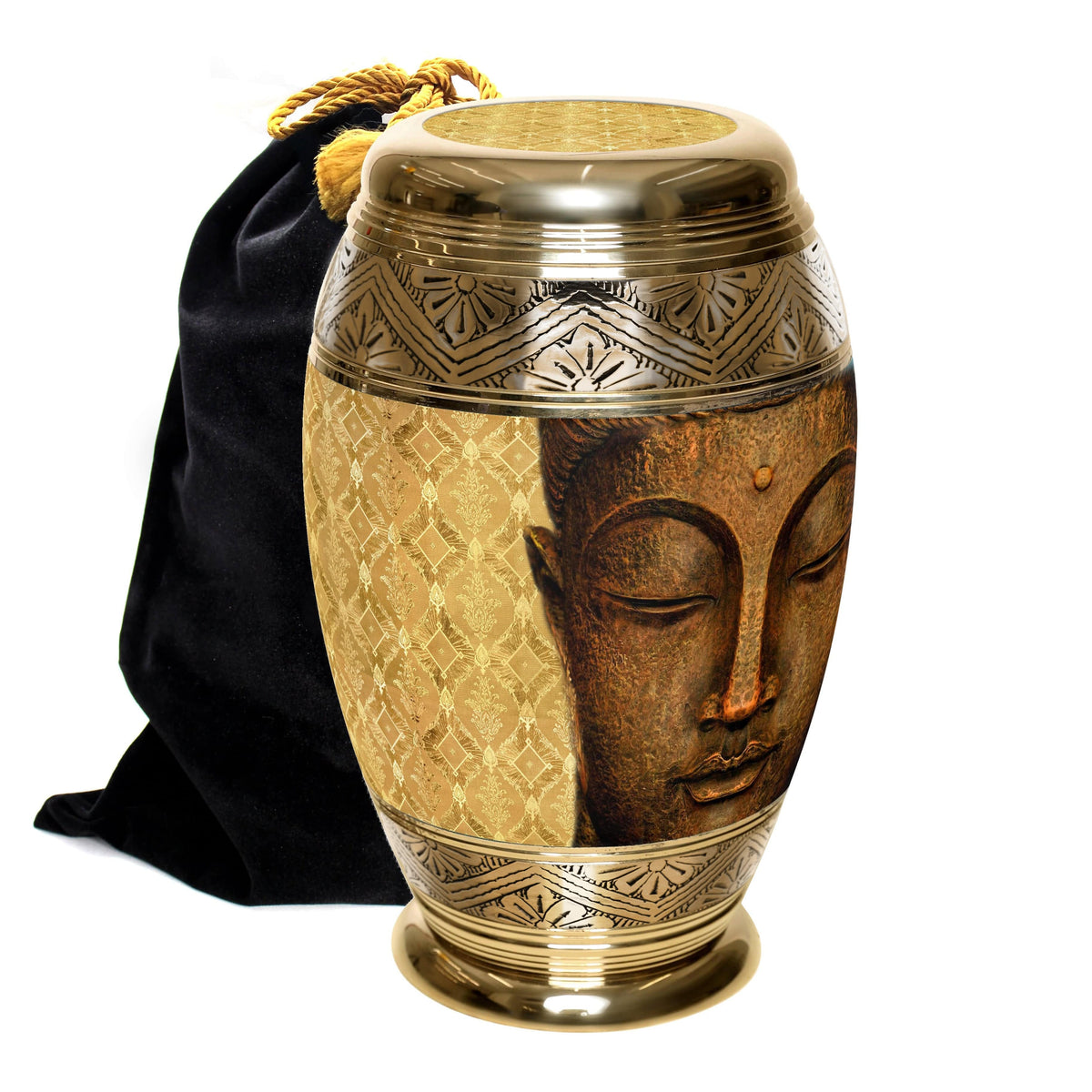 Commemorative Cremation Urns Golden Buddha Cremation Urns