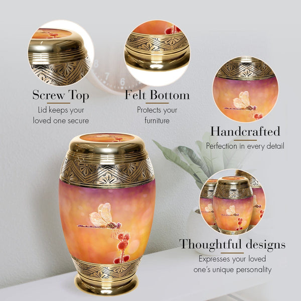 Dreamy Dragonfly Cremation Urns Commemorative Cremation Urns