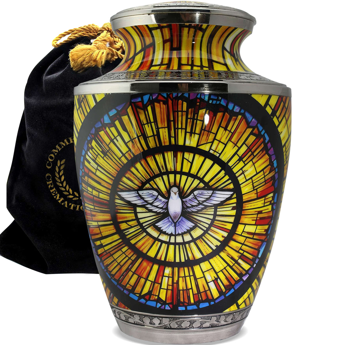 Commemorative Cremation Urns Home & Garden Large Holy Dove Cremation Urns