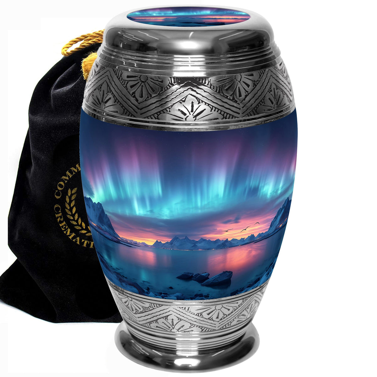 Commemorative Cremation Urns Large Northern Aurora Cremation Urns