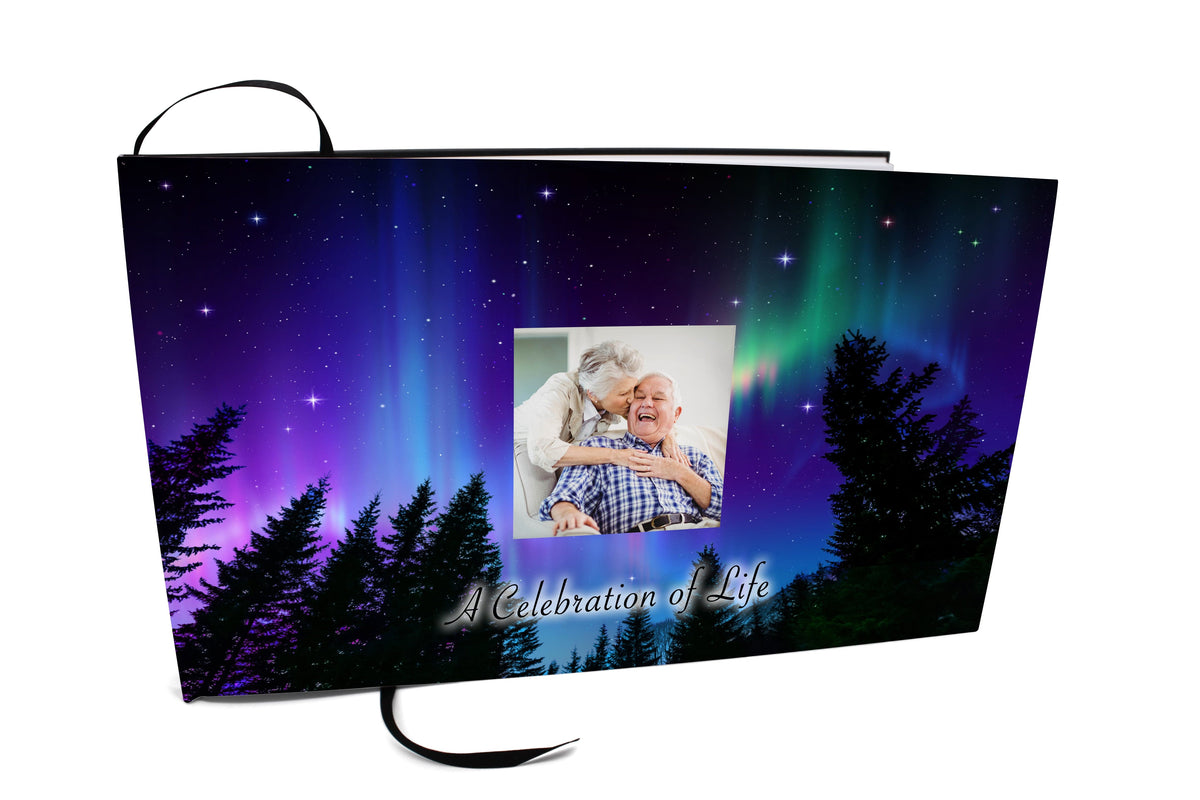 Commemorative Cremation Urns Matching Funeral Guestbook Northern Lights Cremation Urns