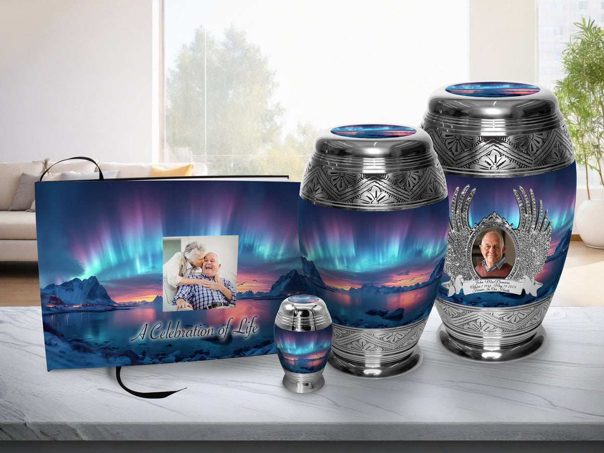 Commemorative Cremation Urns Northern Aurora Cremation Urns