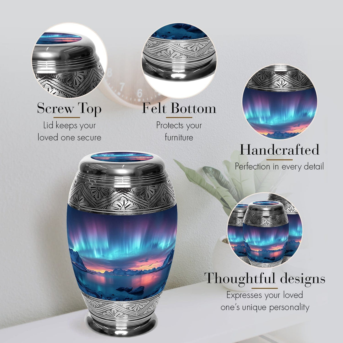 Commemorative Cremation Urns Northern Aurora Cremation Urns