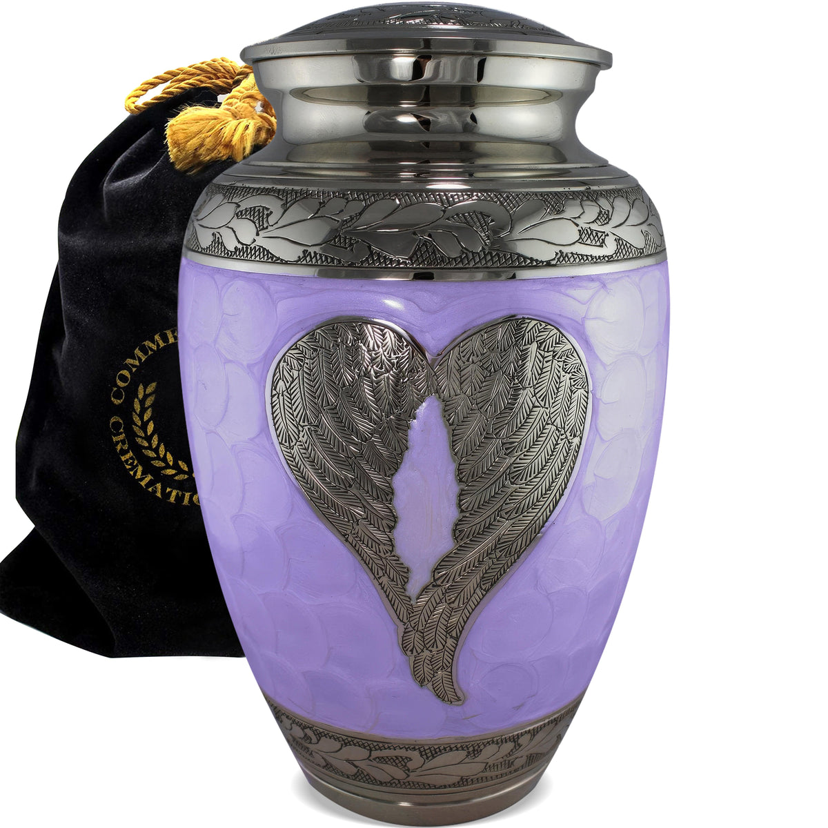 Commemorative Cremation Urns Purple Loving Angel Cremation Urns