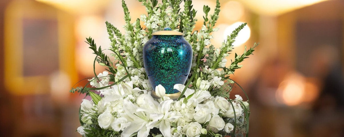 Commemorative Cremation Urns Atlantis Shimmering Light Cremation Urn