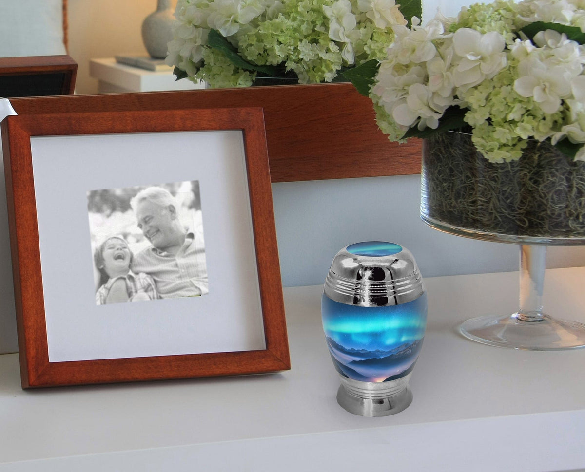 Commemorative Cremation Urns Aurora Borealis Cremation Urn