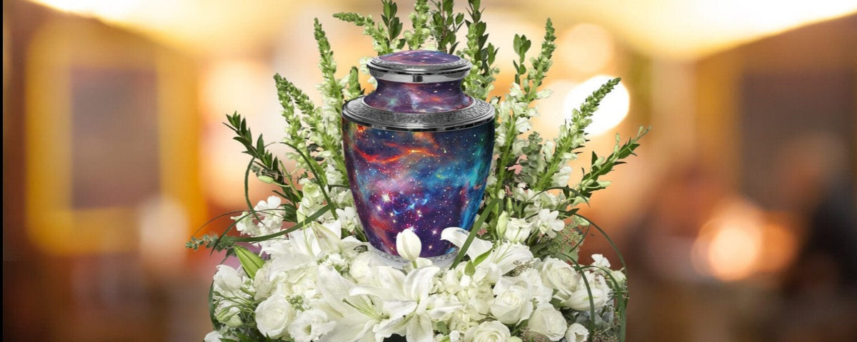 Commemorative Cremation Urns Cosmic Galaxy Cremation Urn