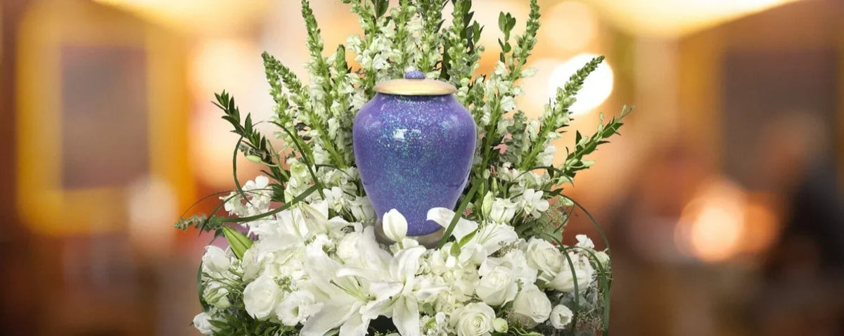 Commemorative Cremation Urns Cosmic Shimmering Light Cremation Urn