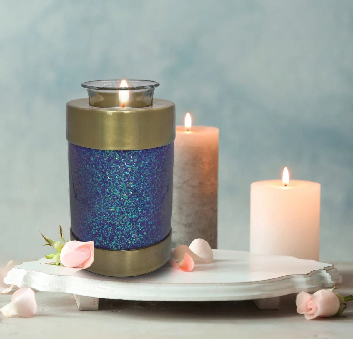 Commemorative Cremation Urns Cosmic Shimmering Light Cremation Urn