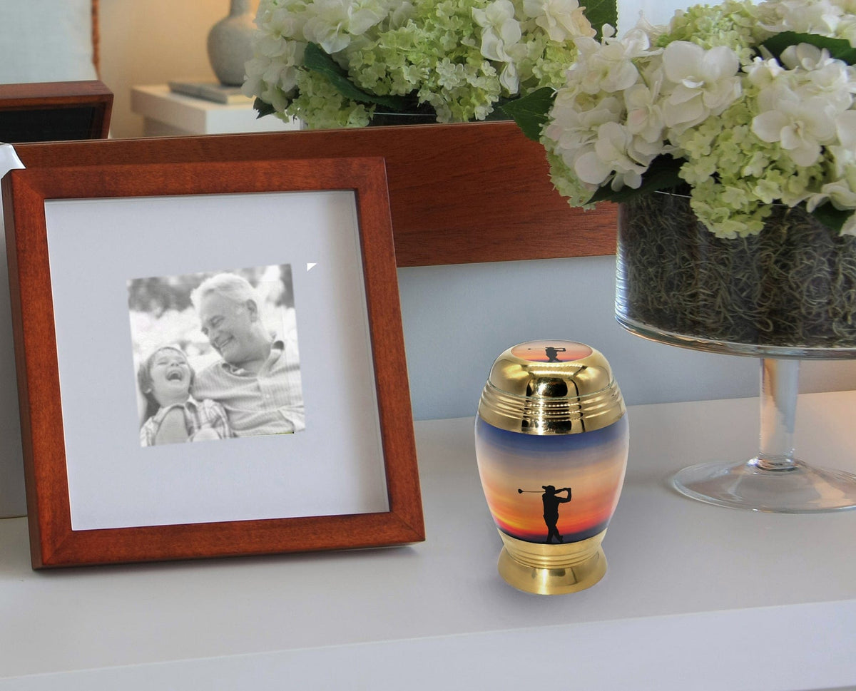 Commemorative Cremation Urns Gone Golfing Cremation Urn