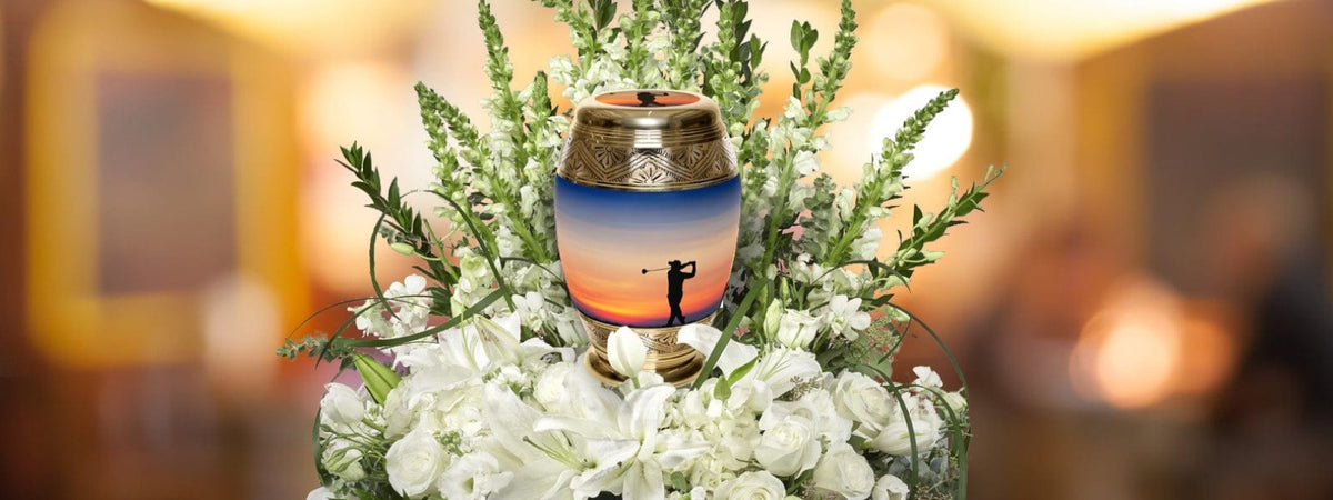 Commemorative Cremation Urns Gone Golfing Cremation Urn