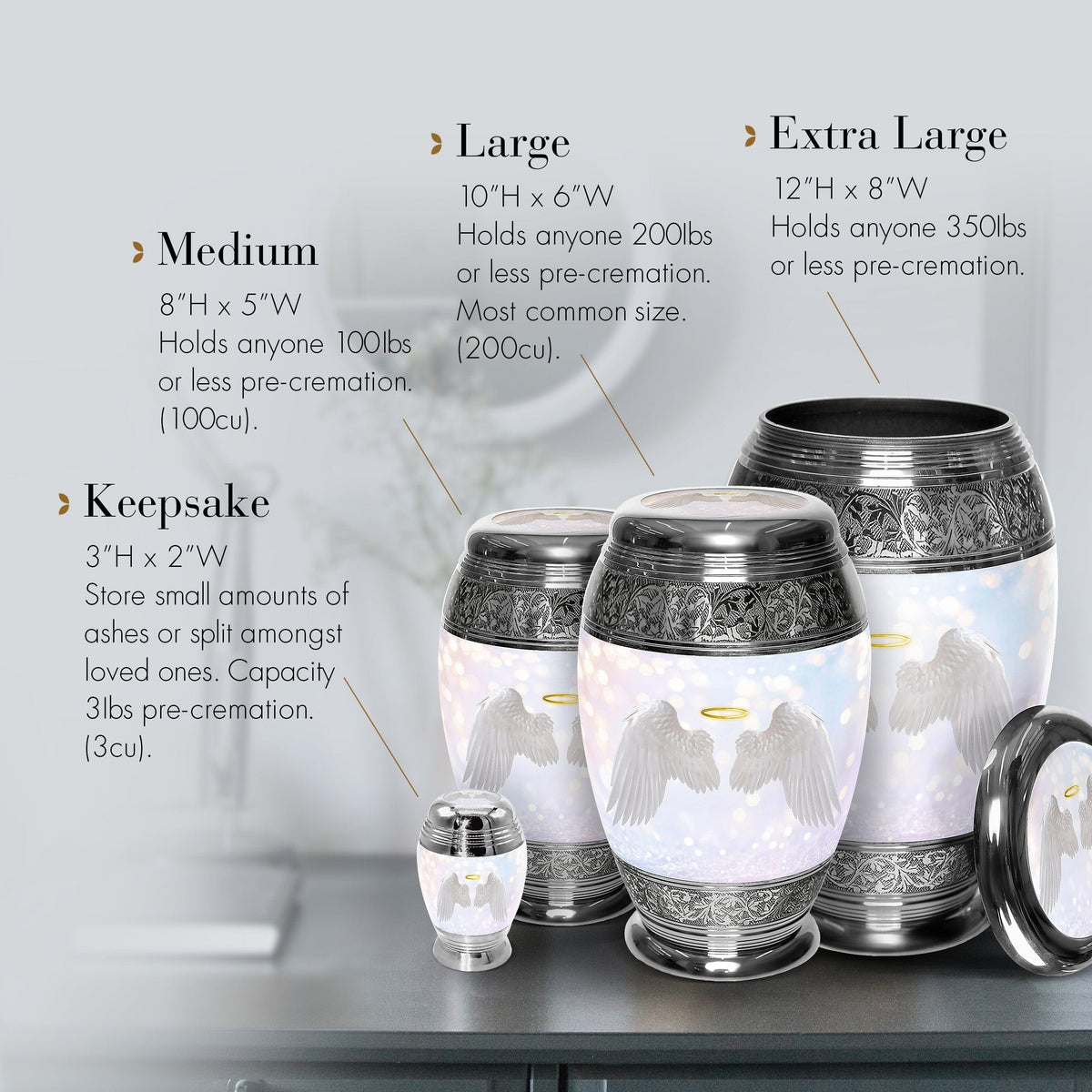 Commemorative Cremation Urns Guardian Angel Cremation Urn