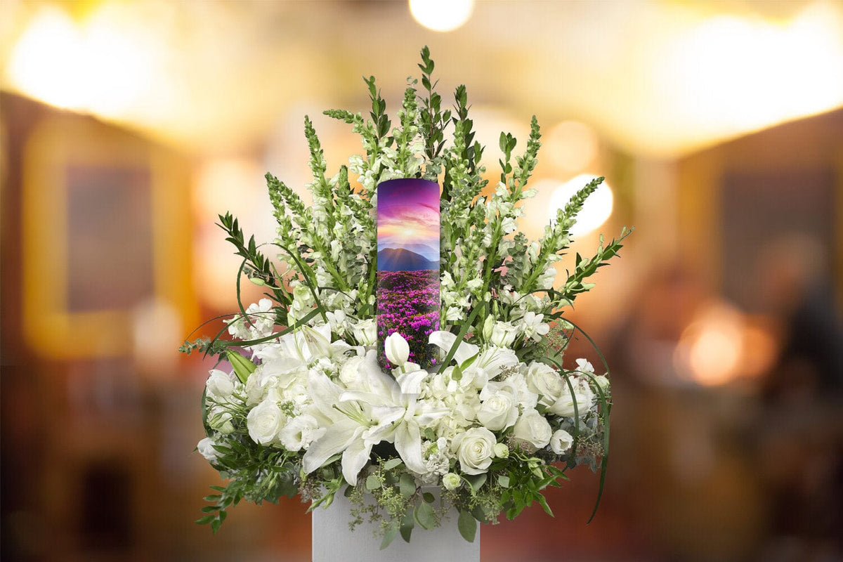 Commemorative Cremation Urns Heaven on Earth - Biodegradable & Eco Friendly Burial or Scattering Urn / Tube