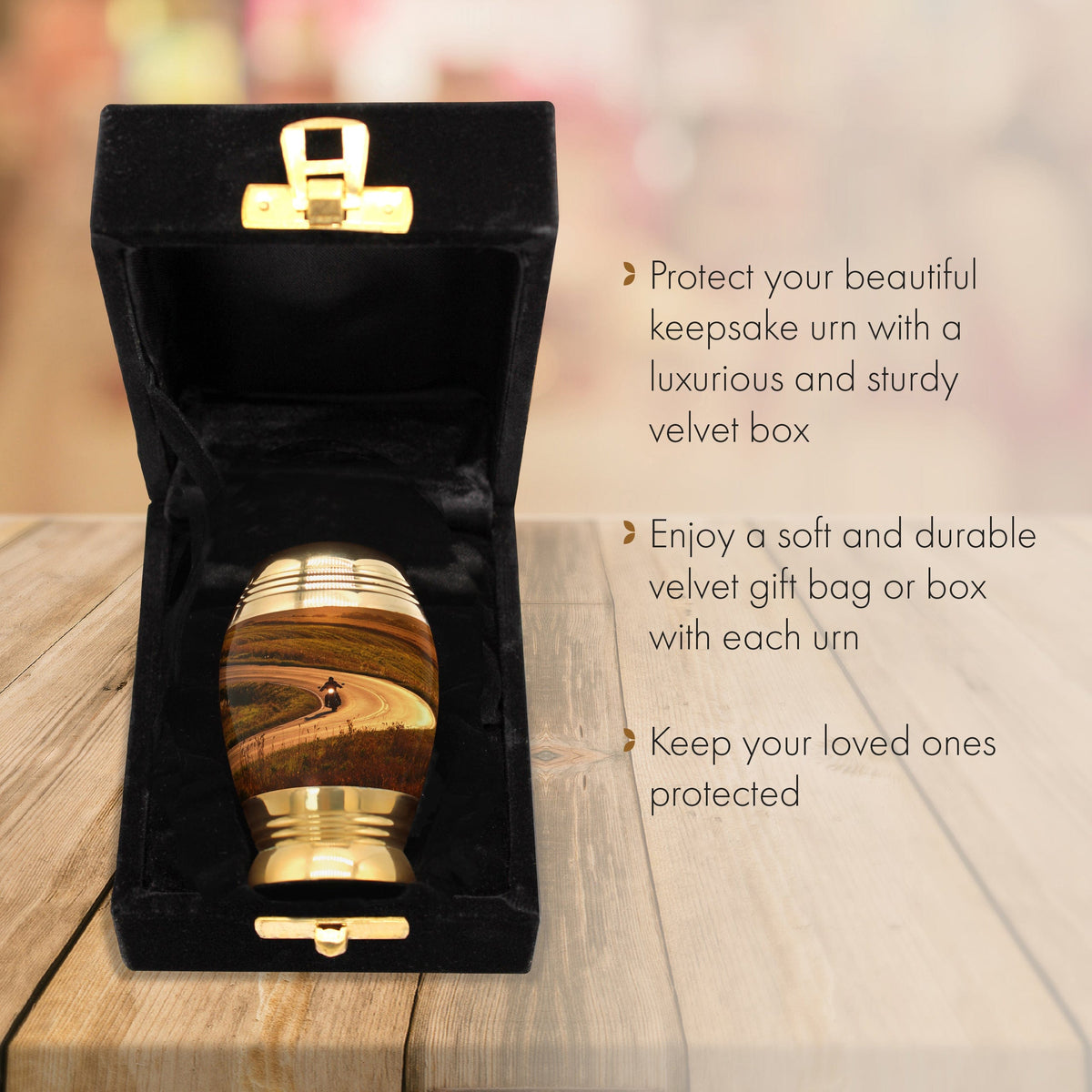 Commemorative Cremation Urns Highway to Heaven Motorcycle Cremation Urn