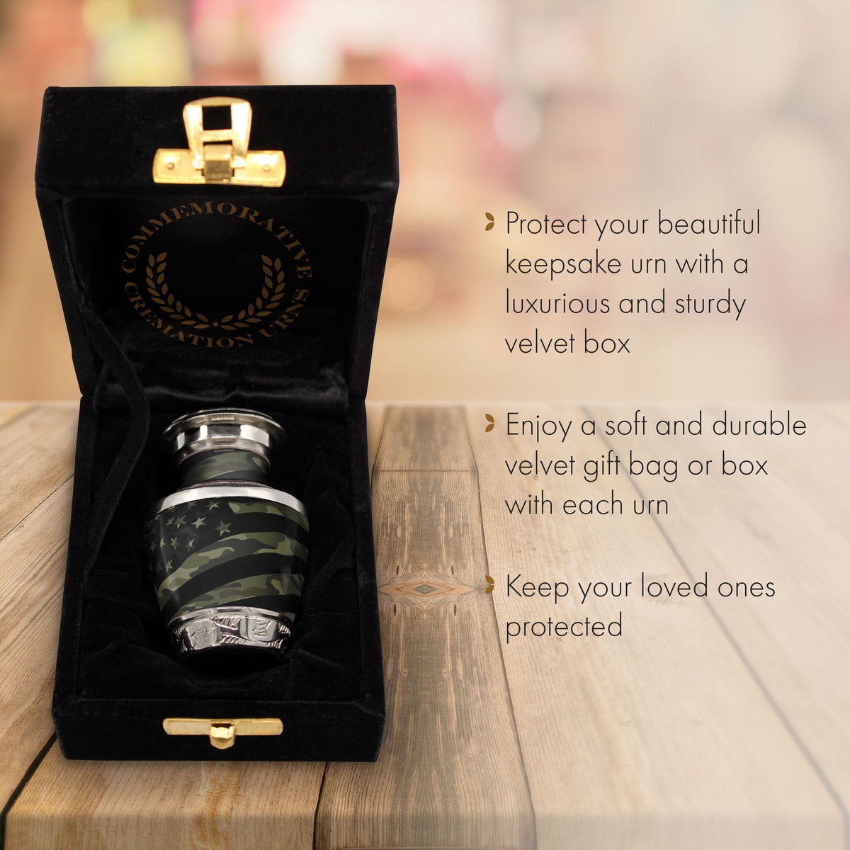 Commemorative Cremation Urns Home & Garden 1 Keepsake Traditional Camouflage Flag Military Cremation Urn