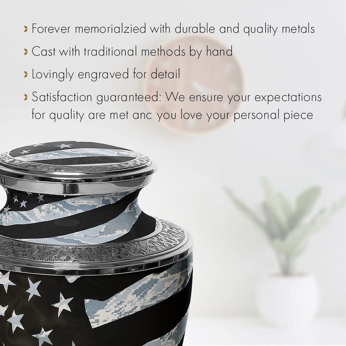 Commemorative Cremation Urns Home & Garden Air Force Tiger Stripe Flag Military Cremation Urn