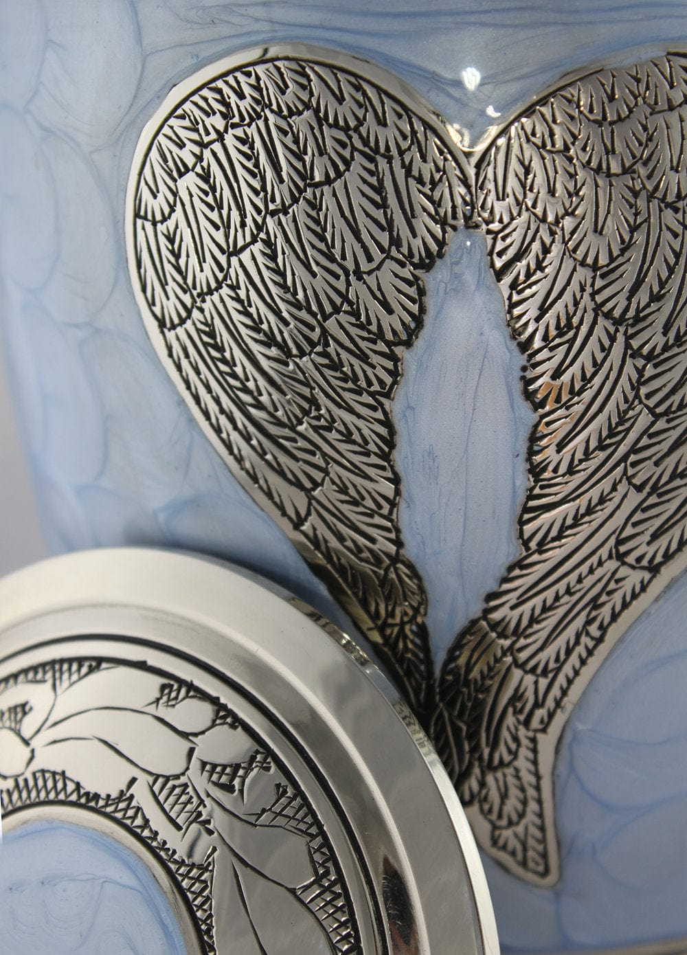 Commemorative Cremation Urns Home & Garden Baby Blue Loving Angel Wings Cremation Urn