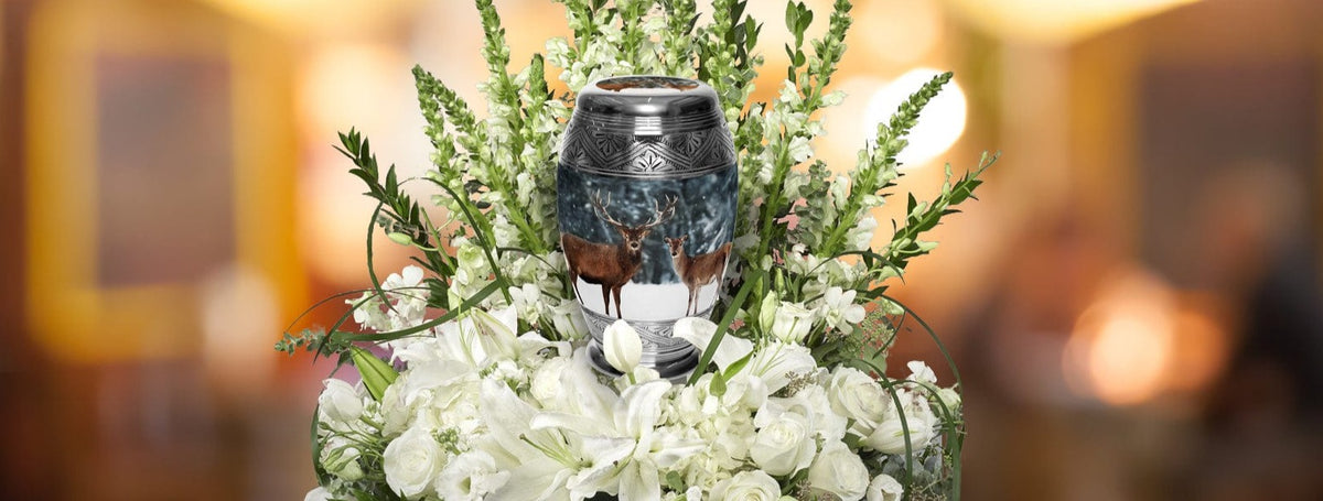 Commemorative Cremation Urns Home & Garden Dignified Deer Cremation Urn