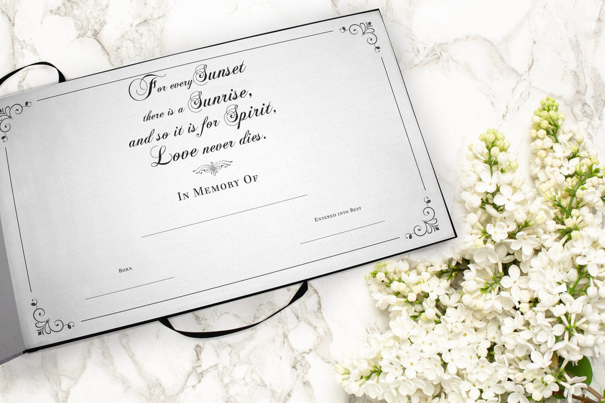 Commemorative Cremation Urns Home & Garden Endless Summer Matching Themed 'Celebration of Life' Guest Book for Funeral or Memorial Service