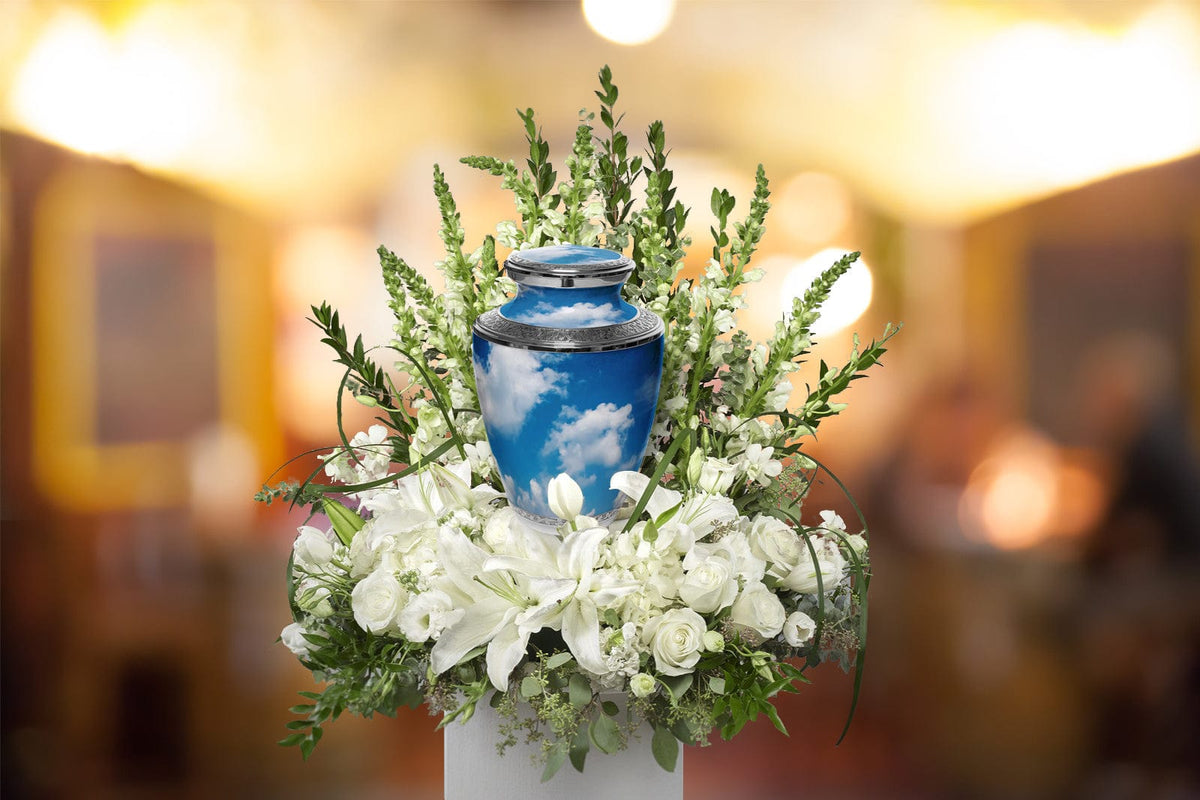 Commemorative Cremation Urns Home & Garden Heavenly Clouds Cremation Urn