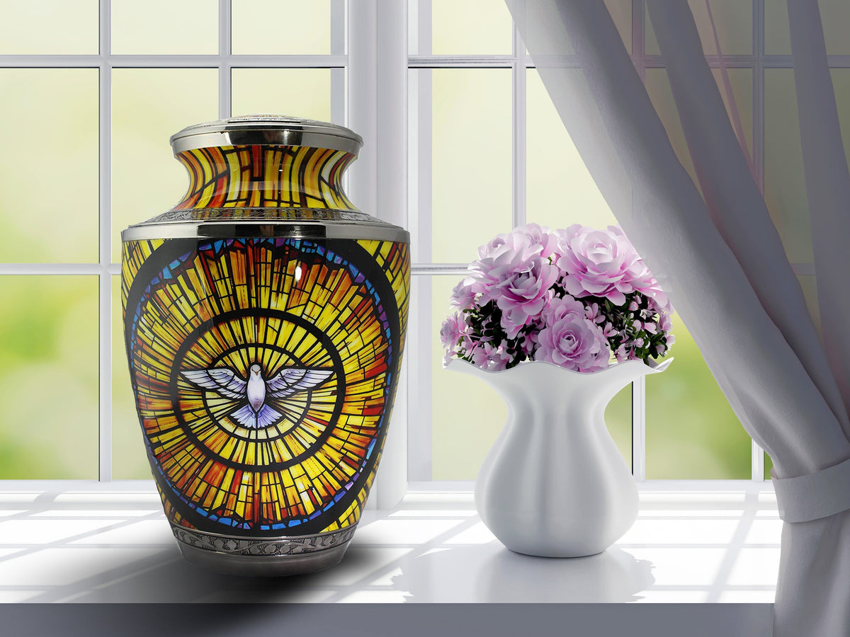 Commemorative Cremation Urns Home & Garden Large Holy Dove Cremation Urn
