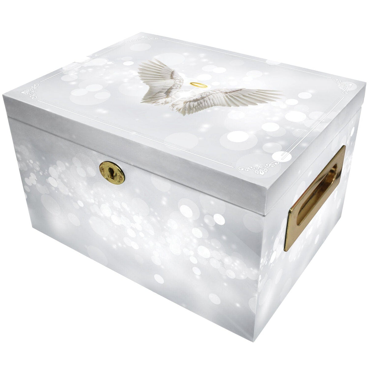 Commemorative Cremation Urns Home &amp; Garden Urn Collection Chest Angel of Mine (White) Memorial Collection Chest Cremation Urn