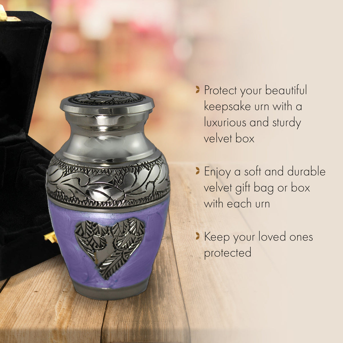 Commemorative Cremation Urns Lilac Loving Angel Cremation Urn