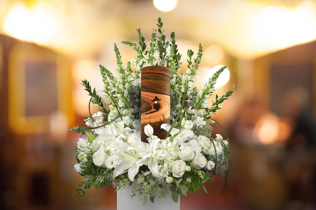 Commemorative Cremation Urns Motorcycle Biodegradable & Eco Friendly Burial or Scattering Urn / Tube