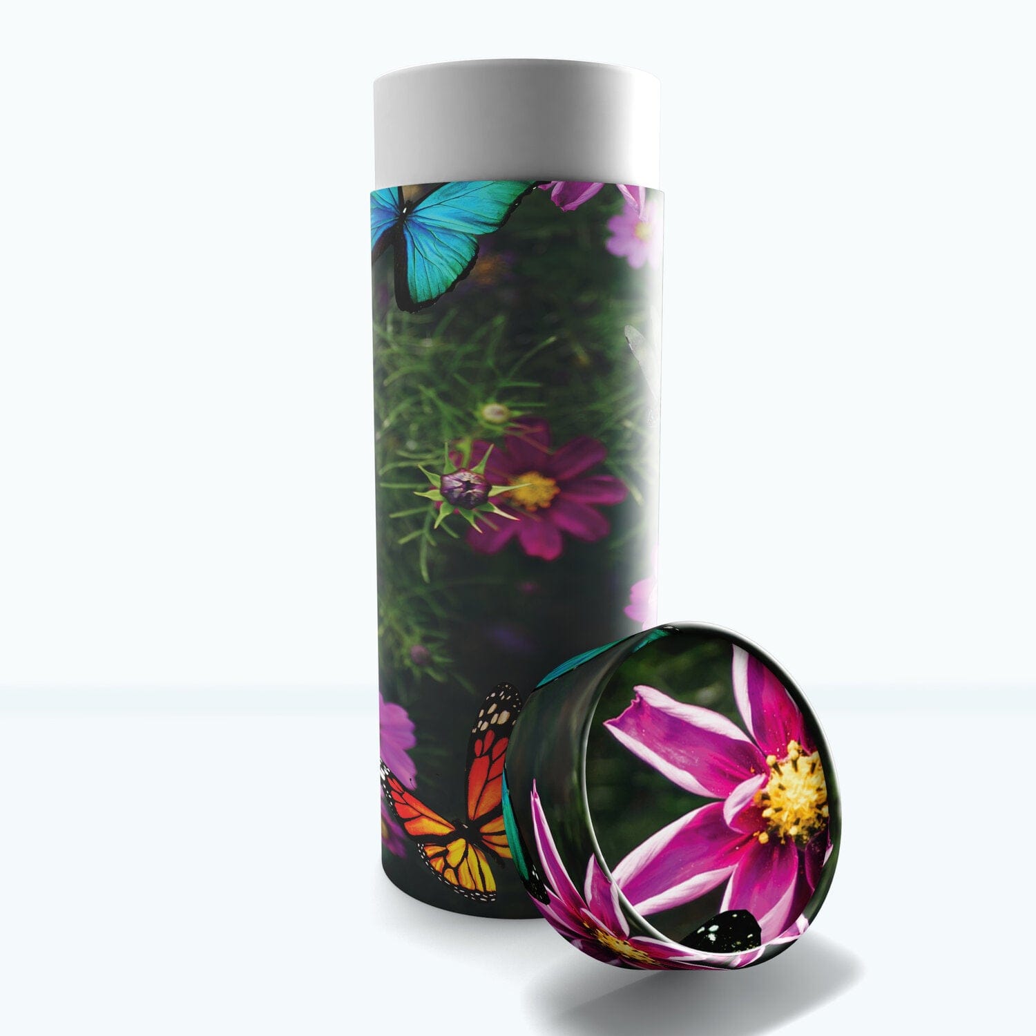 Commemorative Cremation Urns Small Magical Garden - Biodegradable & Eco Friendly Burial or Scattering Urn / Tube