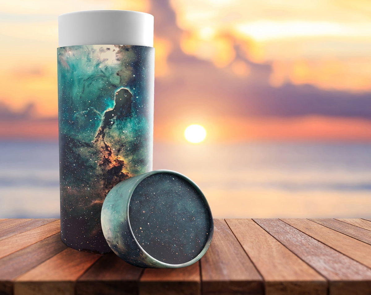 Commemorative Cremation Urns Supernova Biodegradable & Eco Friendly Burial or Scattering Urn / Tube