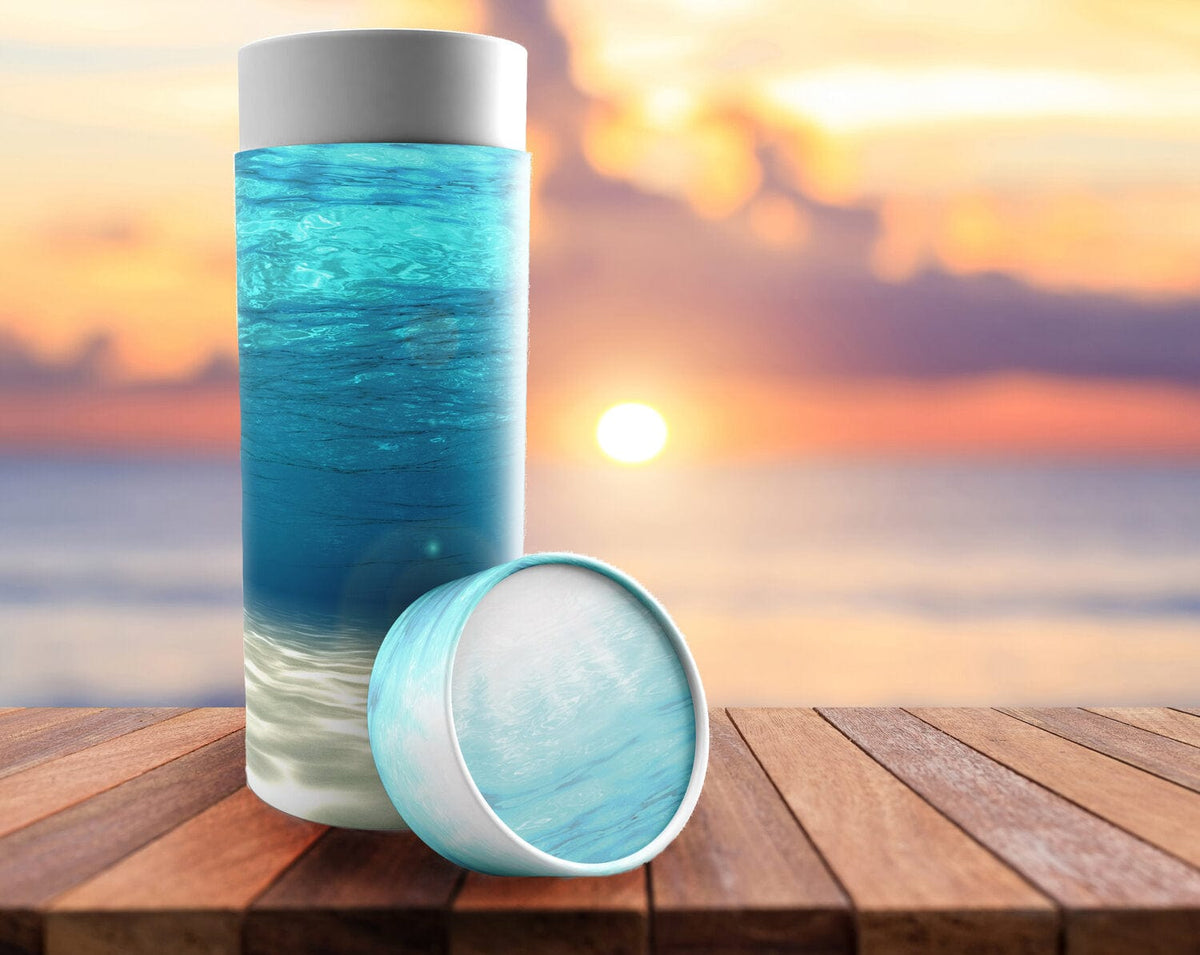 Tayyab01 Oceanic - Biodegradable &amp; Eco Friendly Burial or Scattering Urn / Tube
