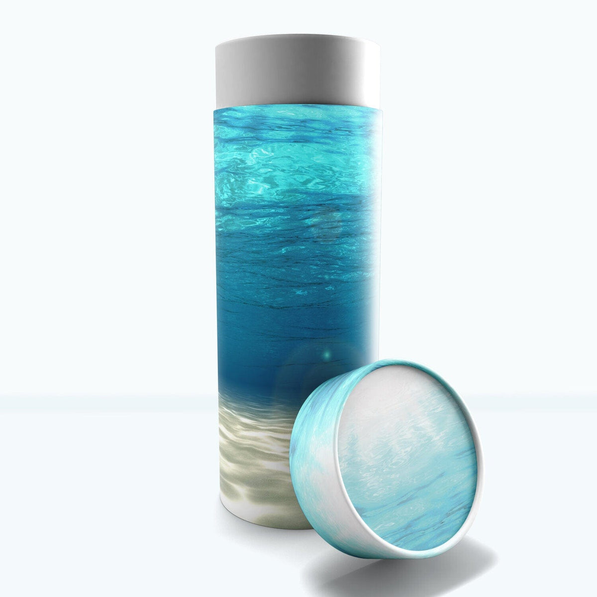 Tayyab01 Small Oceanic - Biodegradable &amp; Eco Friendly Burial or Scattering Urn / Tube