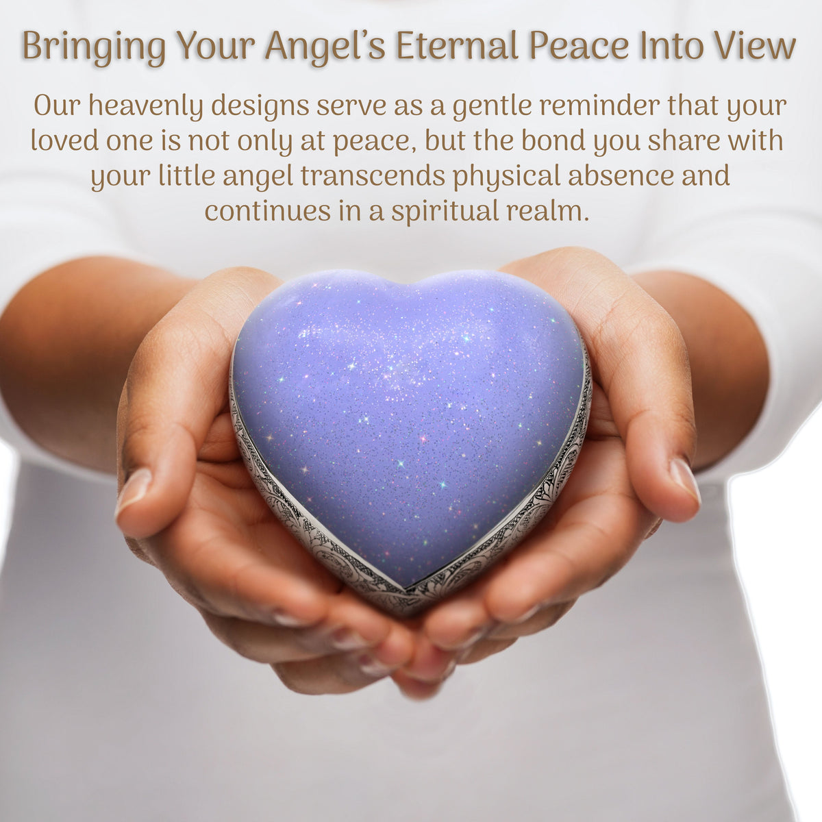 Sparkly Purple Baby or Child Cremation Urn