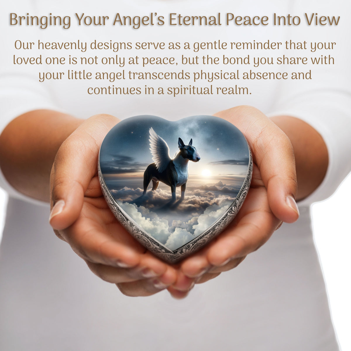 Bull Terrier - Celestial Cloud Dog Urn