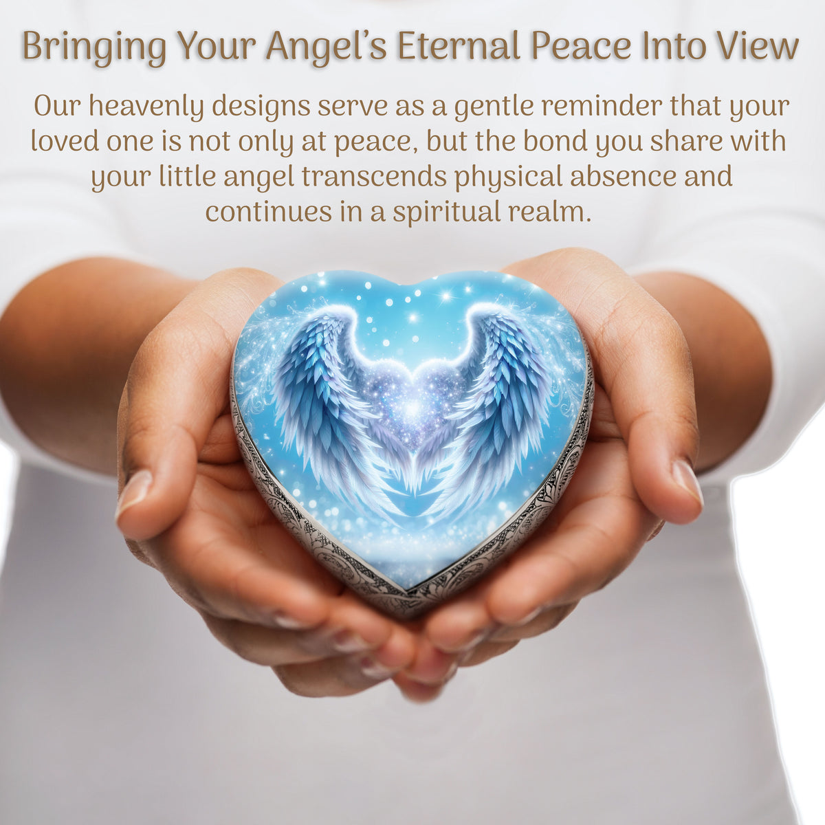Blue Angel Embrace Baby or Child Cremation Urn