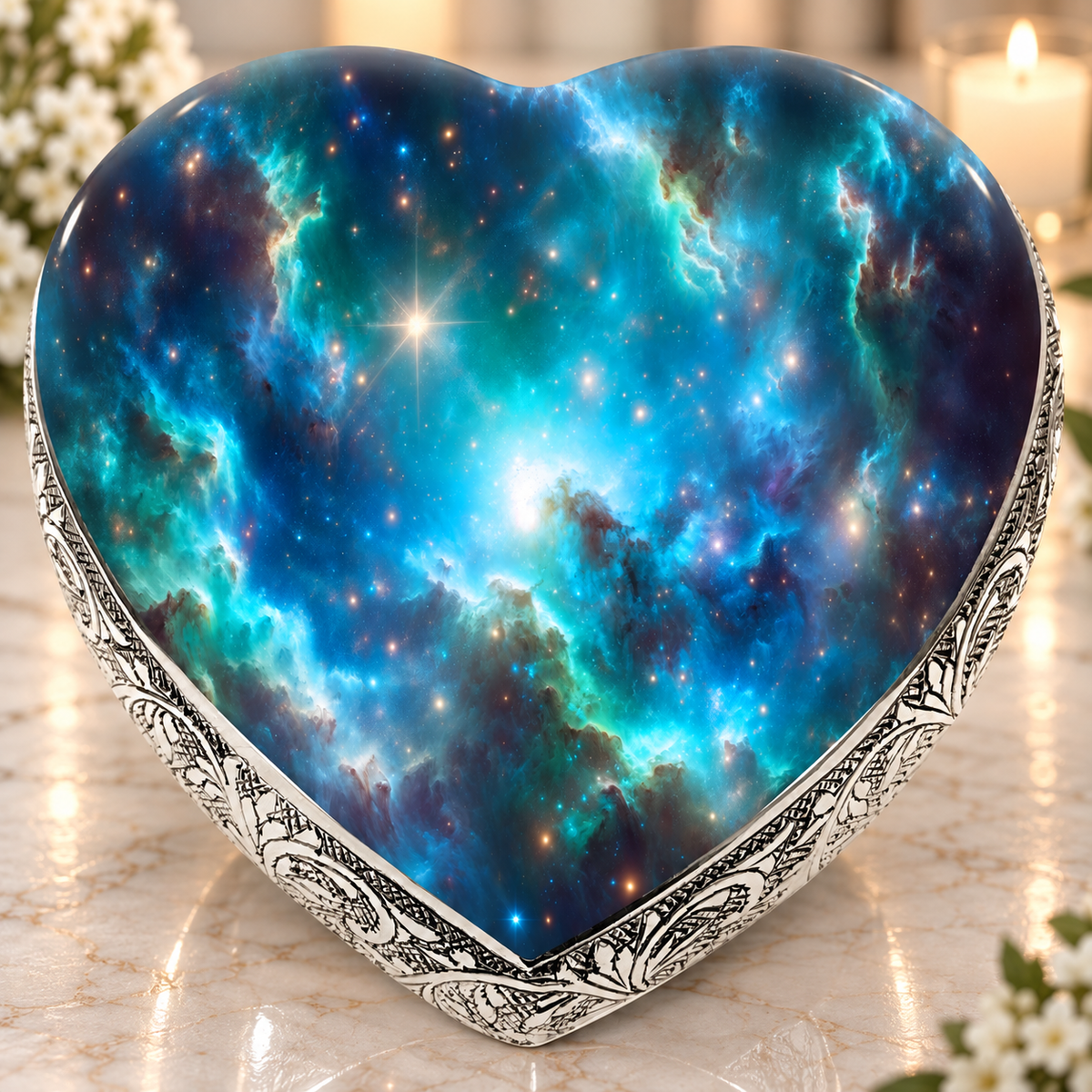 Blue Galaxy Baby or Child Cremation Urn