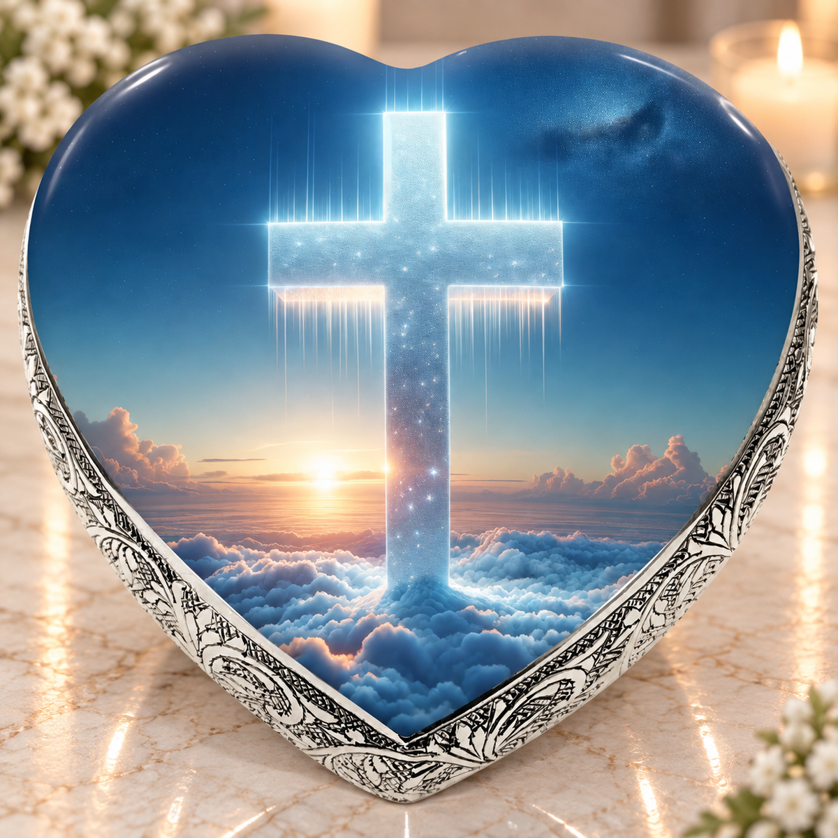 Heavenly Cross Baby or Child Cremation Urn