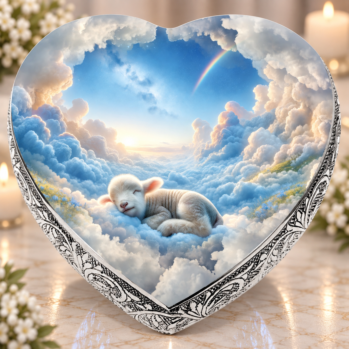 Lamb of God Baby or Child Cremation Urn
