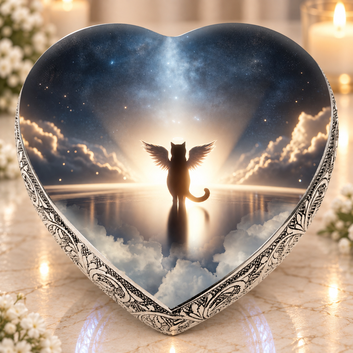 Divine Delight Cat Urns for Ashes & Cat Cremation Urn
