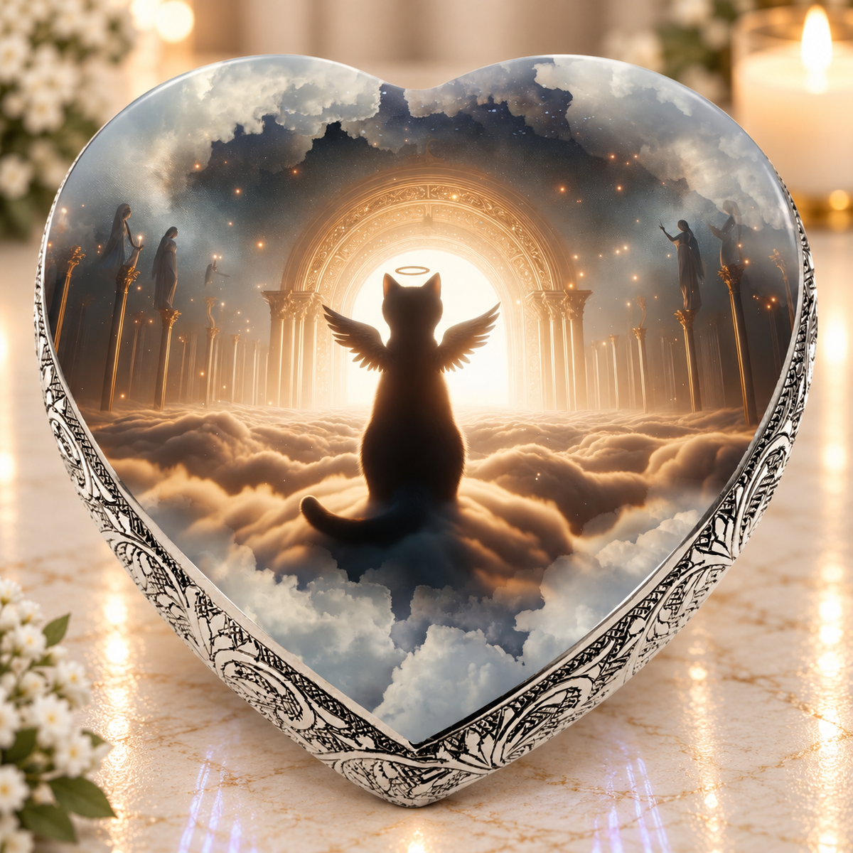 Astral Essence Cat Urns for Ashes & Cat Cremation Urn
