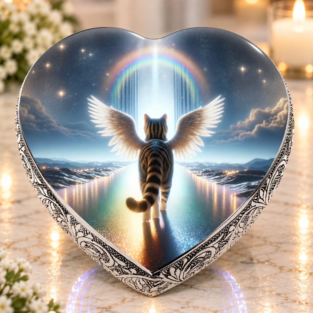 Solar Symphony Bengal Urn for Ashes & Cat Cremation Urn