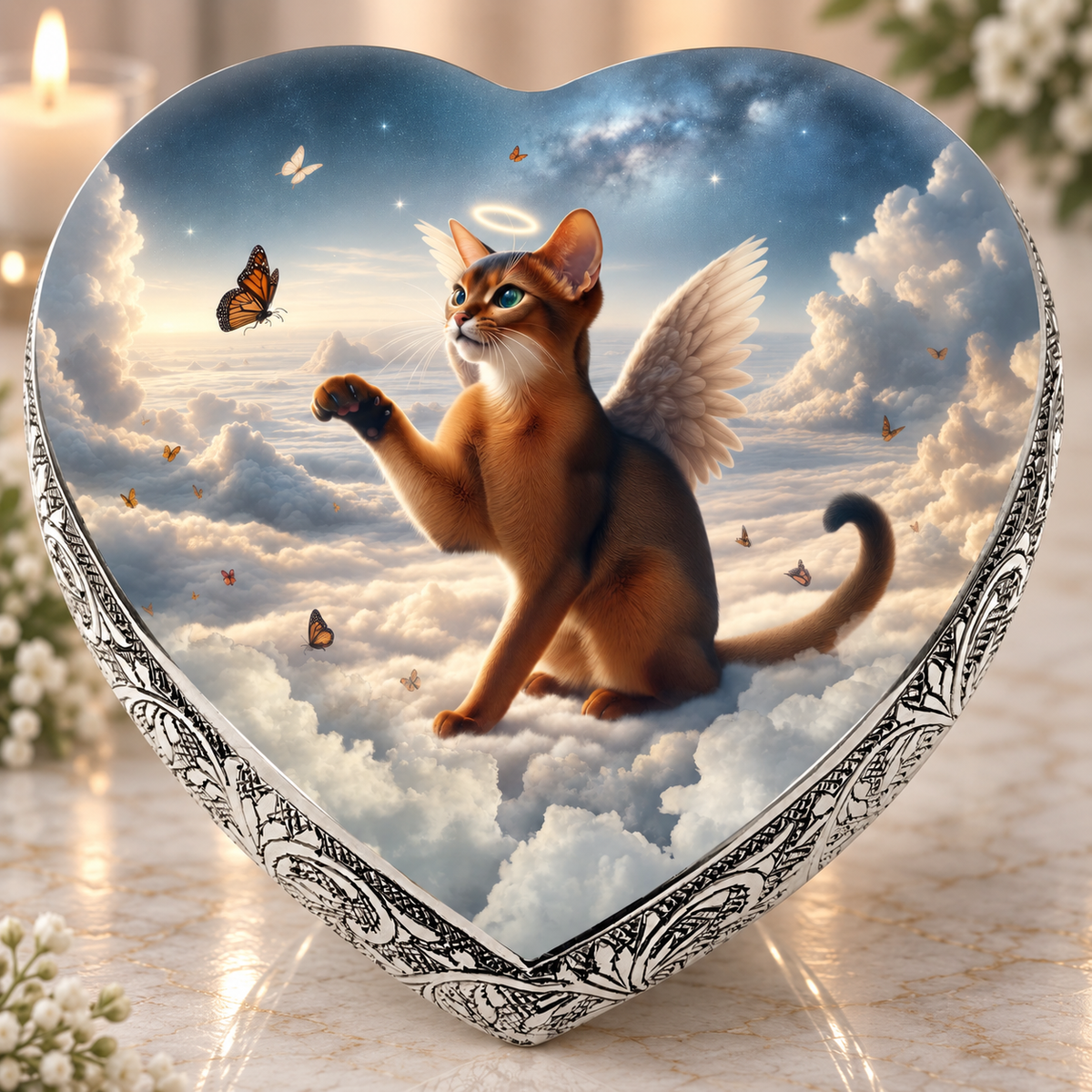 Divine Dream Abyssinian Cat Urn