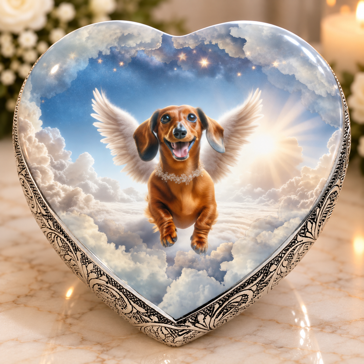 Dachshund Urn - Dog Urn - Celestial Majesty Urn for Dog Ashes