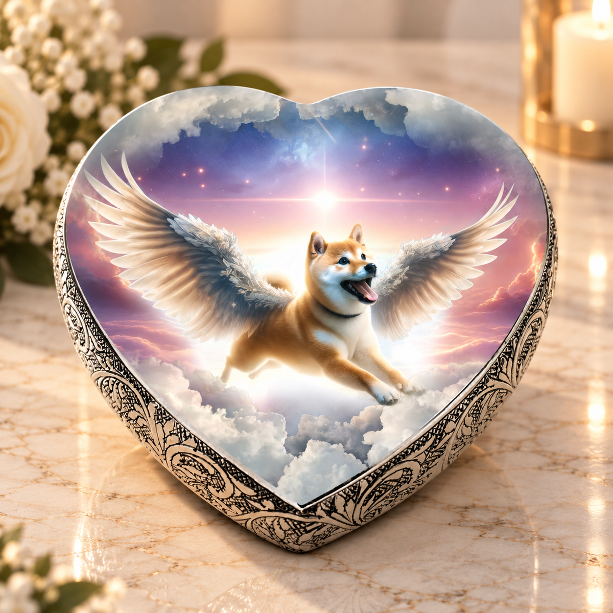 Shiba Inu Dog Urn - Paradise Beam Urn for Dog Ashes