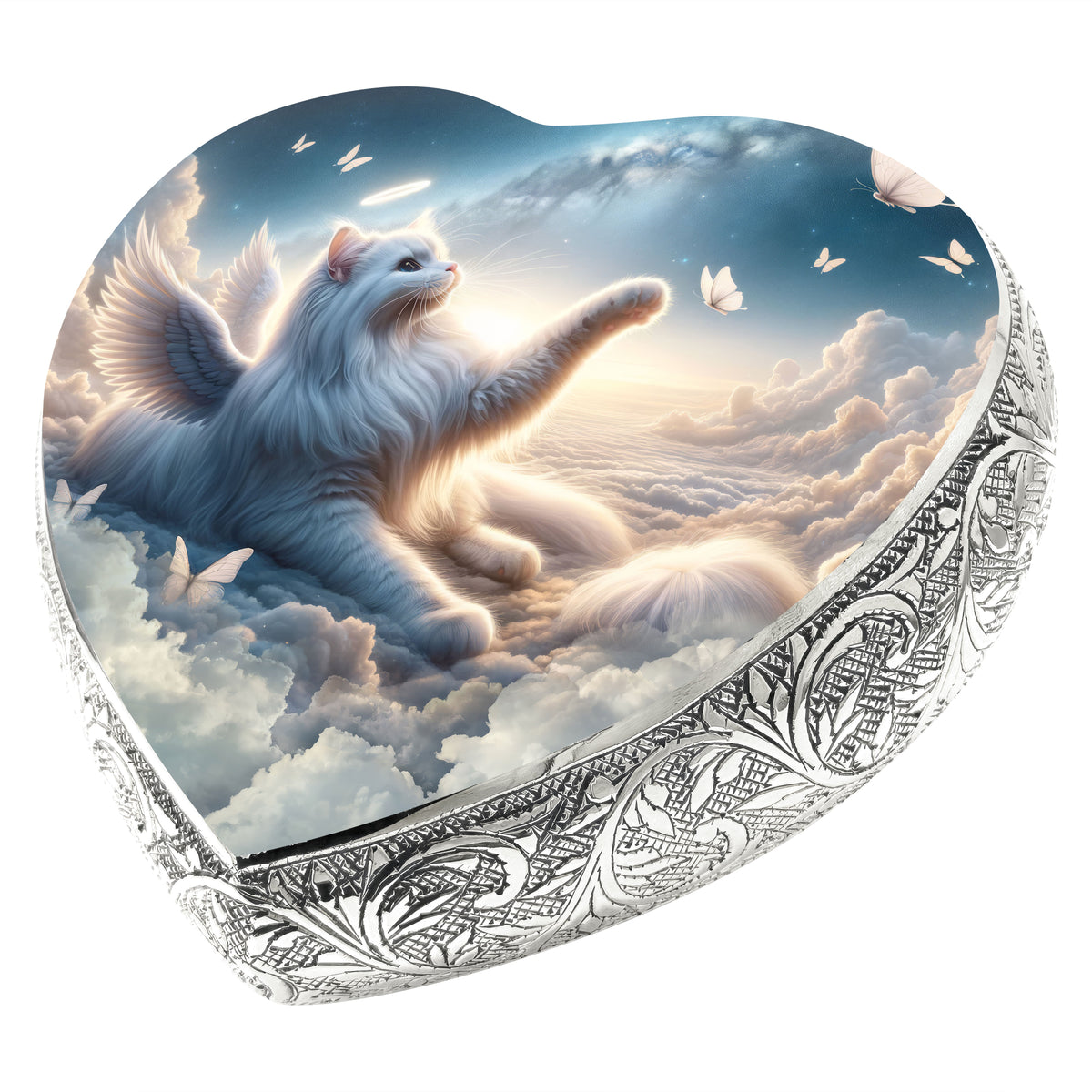 Celestial Cloud Cat Urn