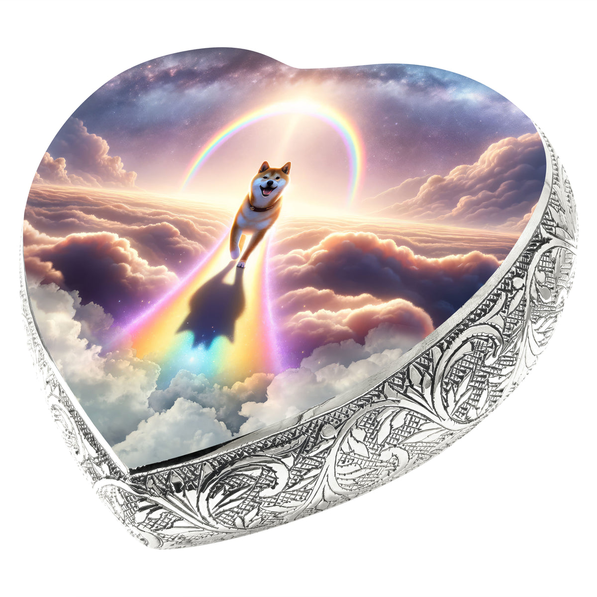 Shiba Inu - Rainbow Crossing Dog Urn