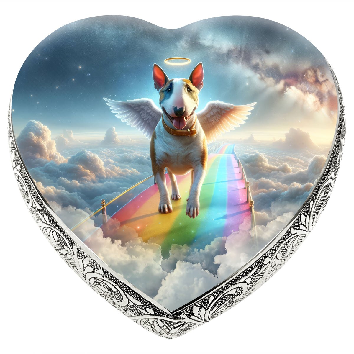Bull Terrier - Rainbow Crossing Dog Urn