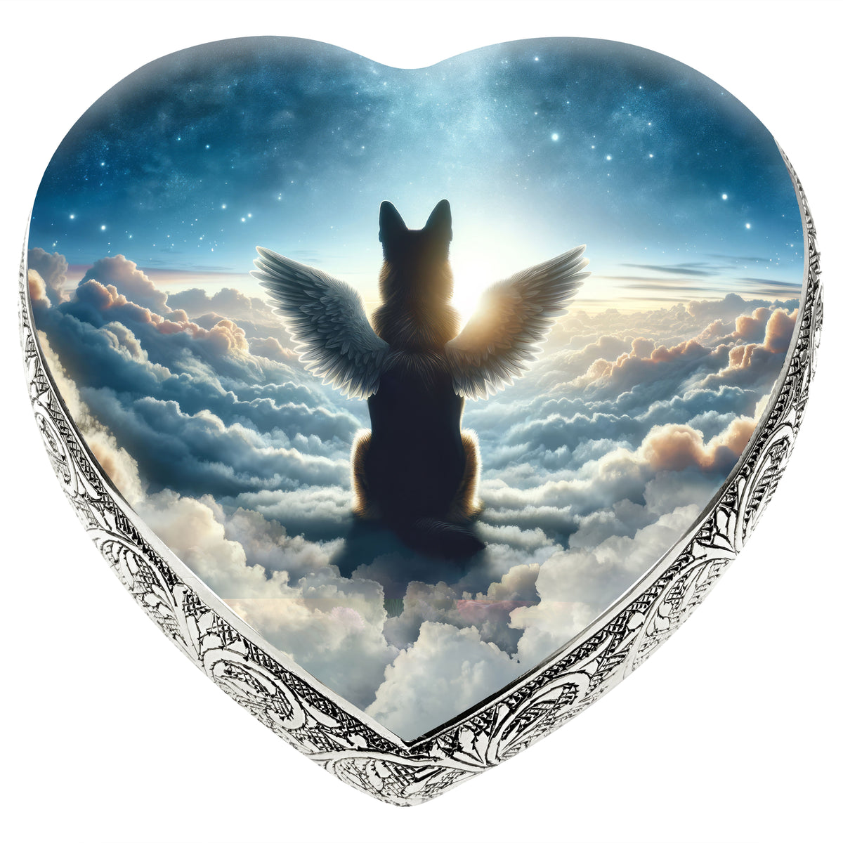 German Shepherd - Cosmic Oasis Dog Urn