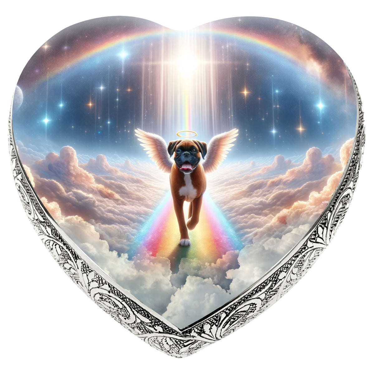 Boxer - Rainbow Bridge Dog Urn