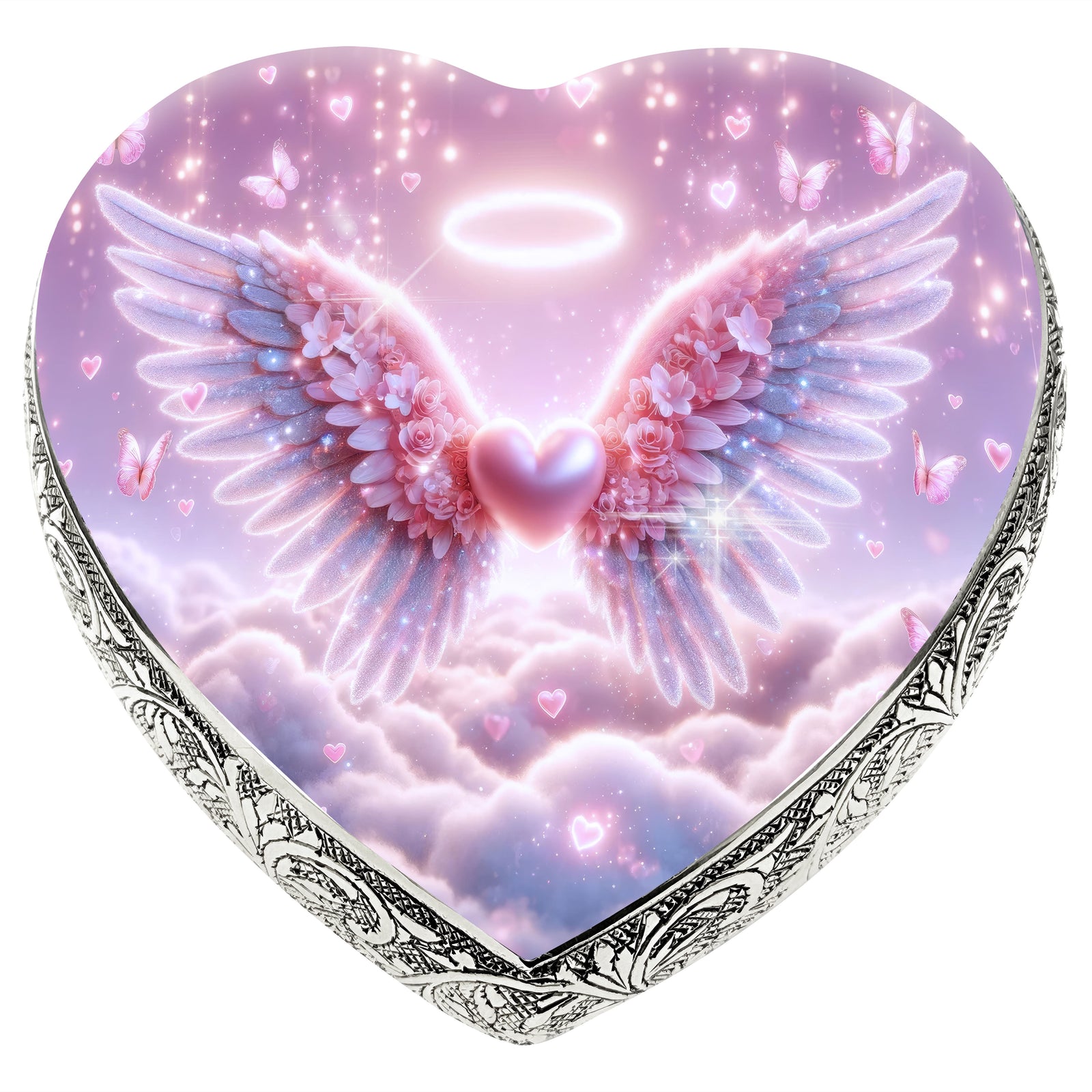 Pink Free Angel Baby or Child Cremation Urn